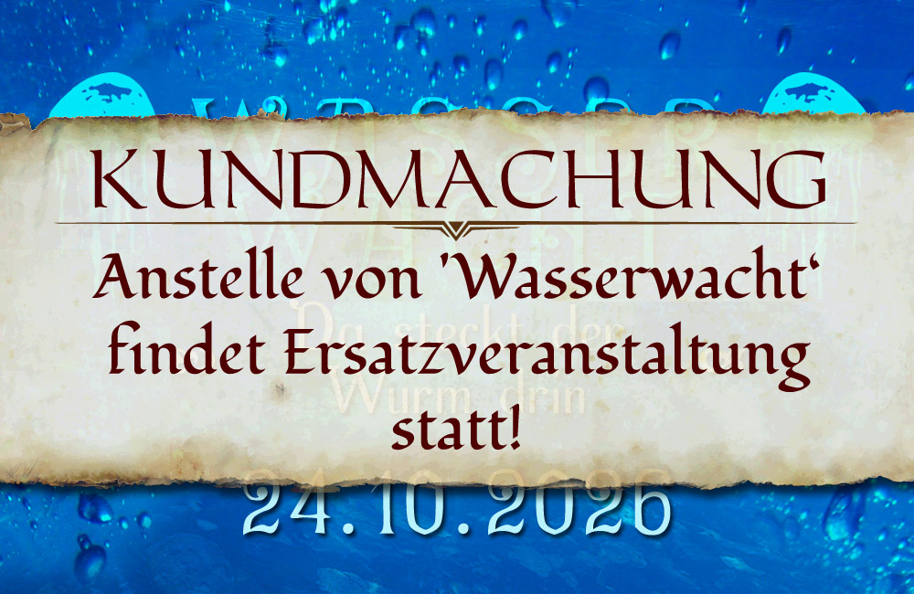 24.10.26 – Wasserwacht - Da steckt der Wurm drin
